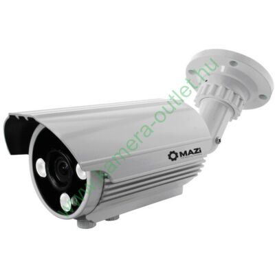 MZ T550B 2MPixel Kültéri kamera TVI és Analóg rögzítőkhöz is, 5-50mm(60,7-6,7°), 45-60m IR táv (3db POWER LED), 2 év gar.